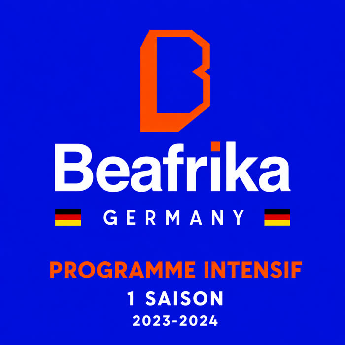 Flyer van het Beafrika Germany Intensive Programme, seizoen 2023-2024